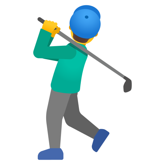 The man golfing emoji.