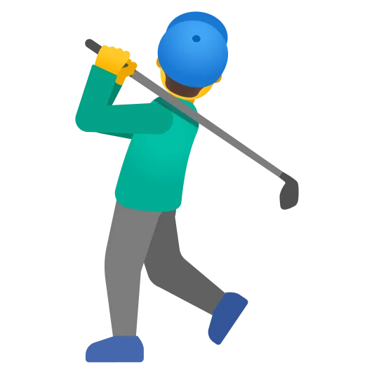 The man golfing emoji.