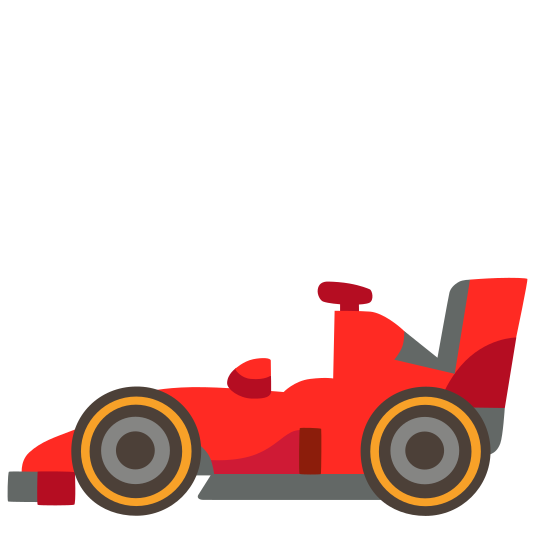 The racing car emoji.