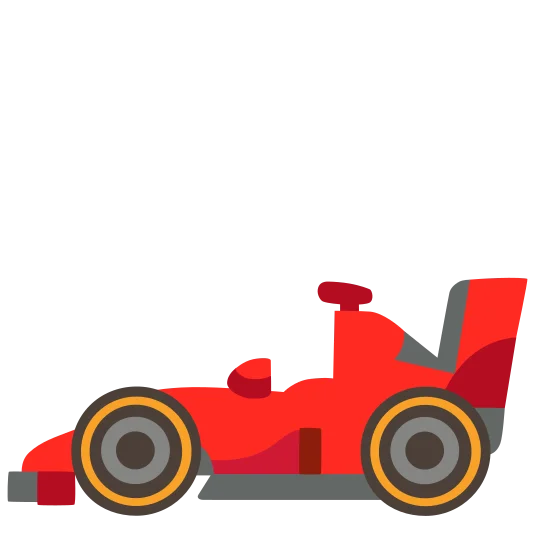 The racing car emoji.