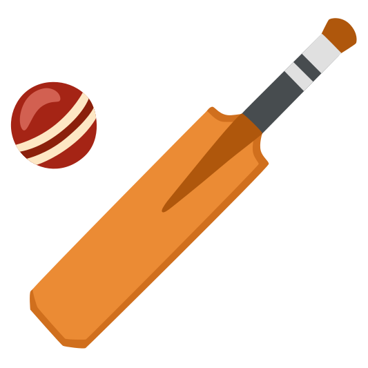 The cricket game emoji.