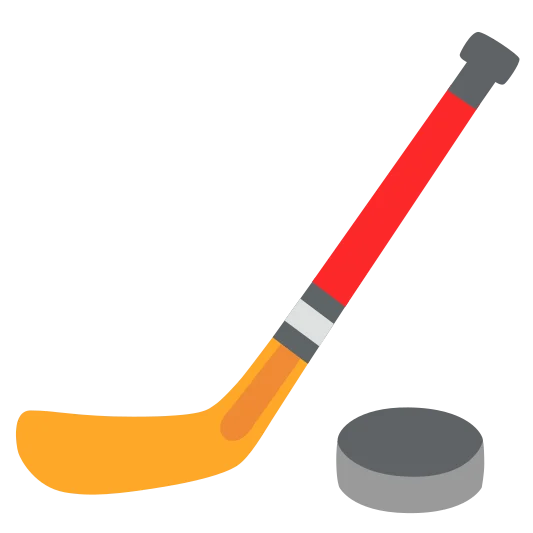 The ice hockey emoji.