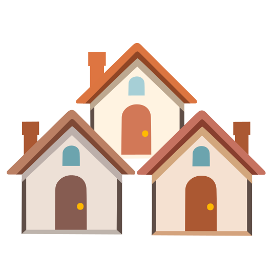 The houses emoji.