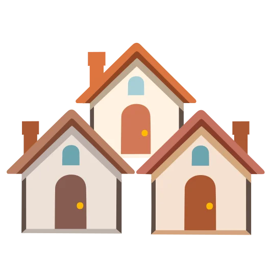 The houses emoji.