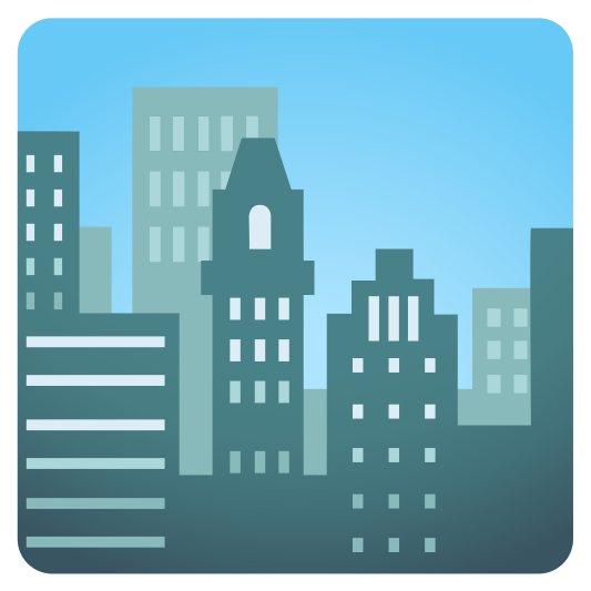 The cityscape emoji.
