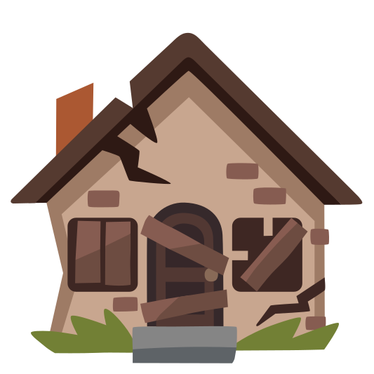 The derelict house emoji.