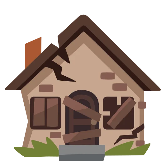 The derelict house emoji.