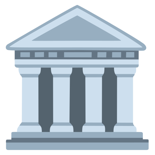 The classical building emoji.