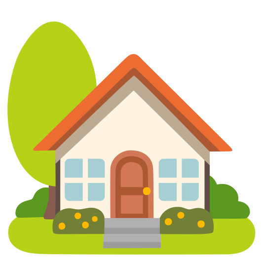 The house with garden emoji.