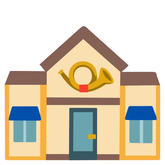 The post office emoji.