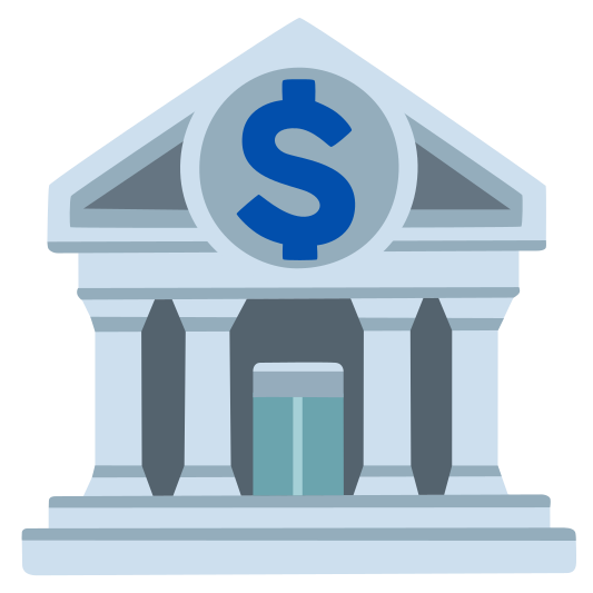 The bank emoji.