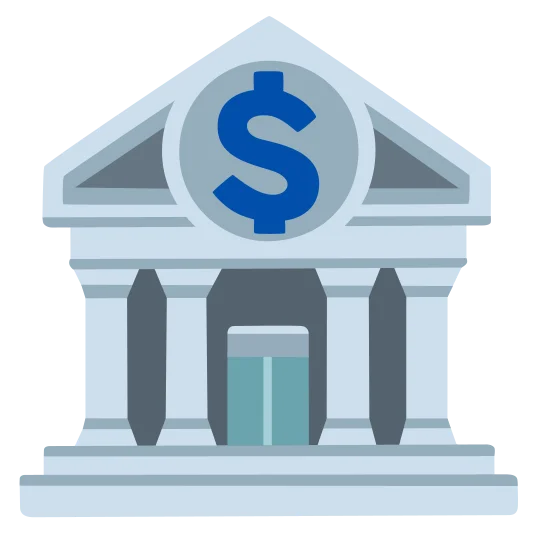 The bank emoji.