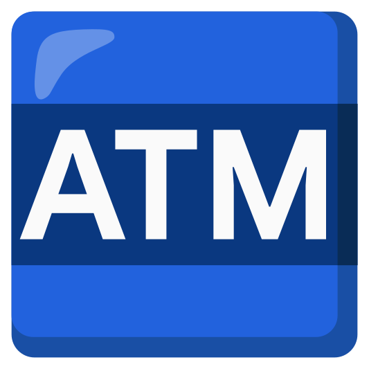 The atm sign emoji.