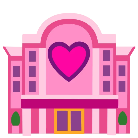 The love hotel emoji.