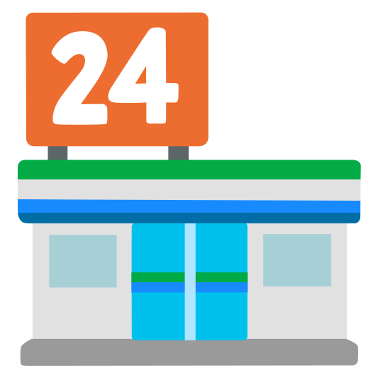 The convenience store emoji.