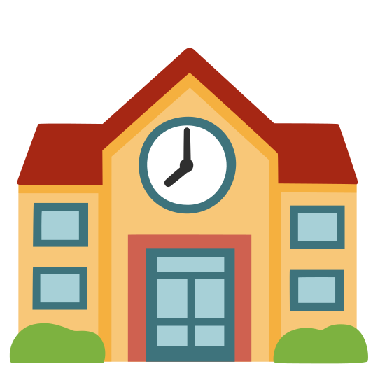 The school emoji.