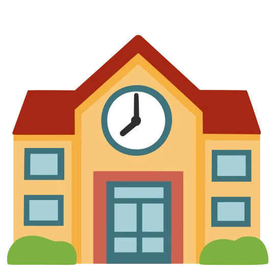 The school emoji.