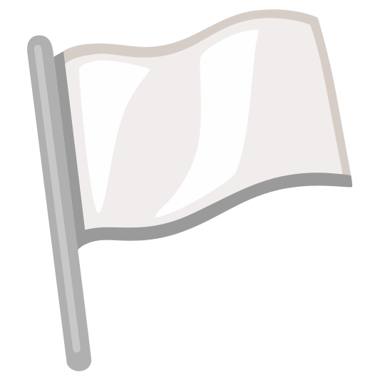 The white flag emoji.