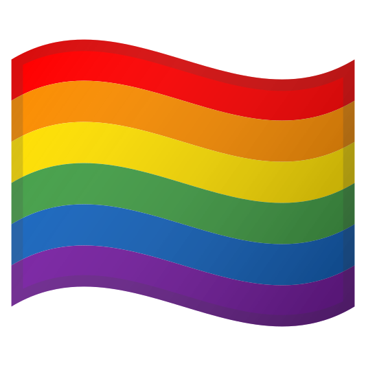 The rainbow flag emoji.