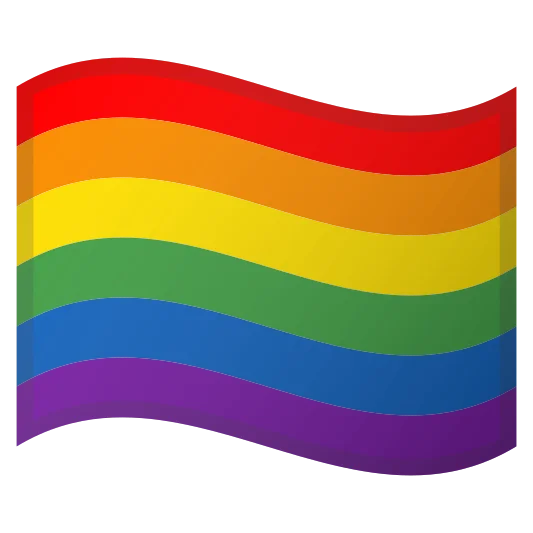 The rainbow flag emoji.