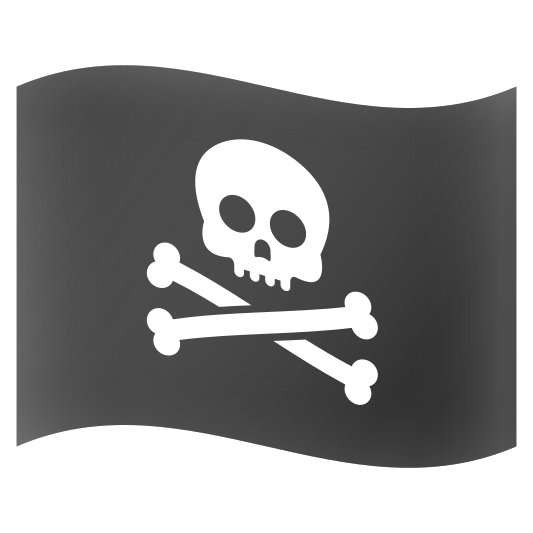 The pirate flag emoji.