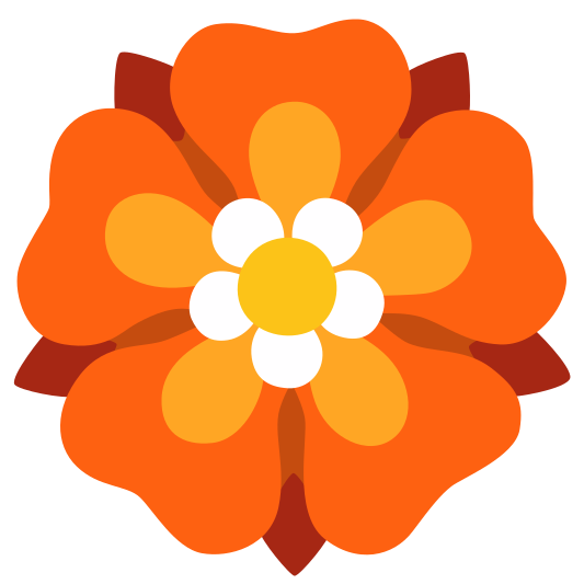 The rosette emoji.