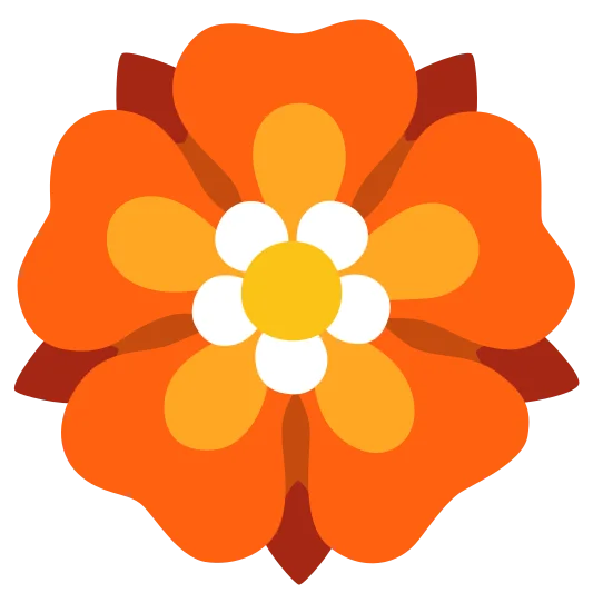 The rosette emoji.