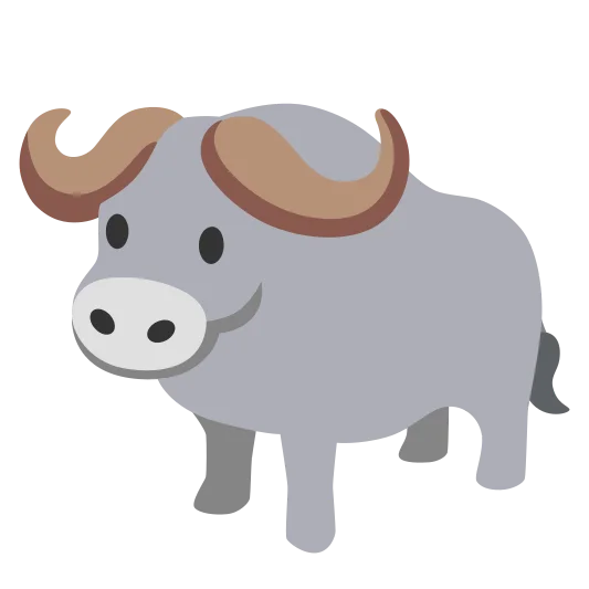 The water buffalo emoji.