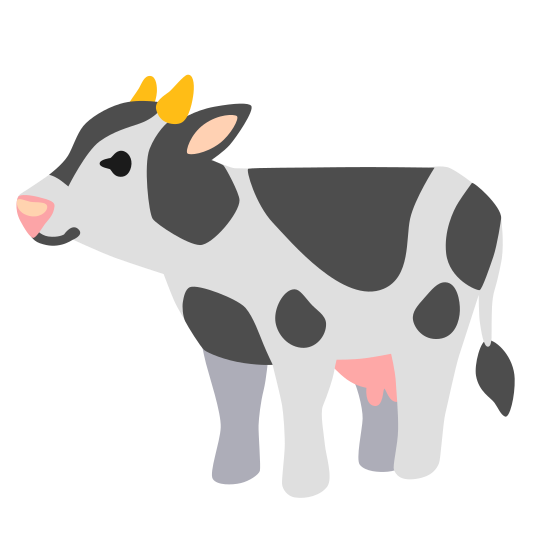 The cow emoji.