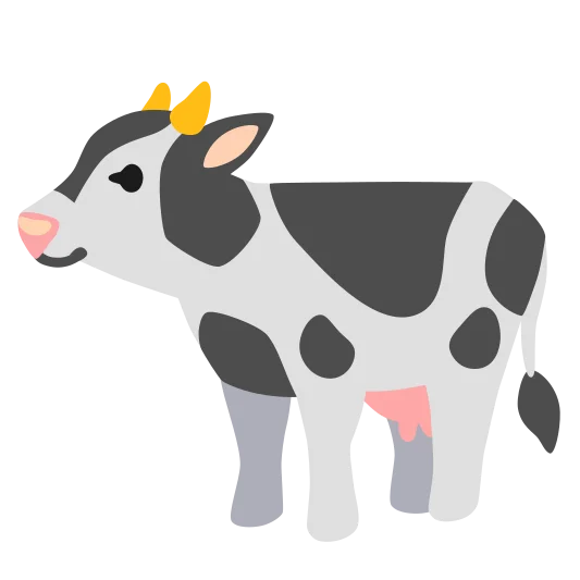 The cow emoji.