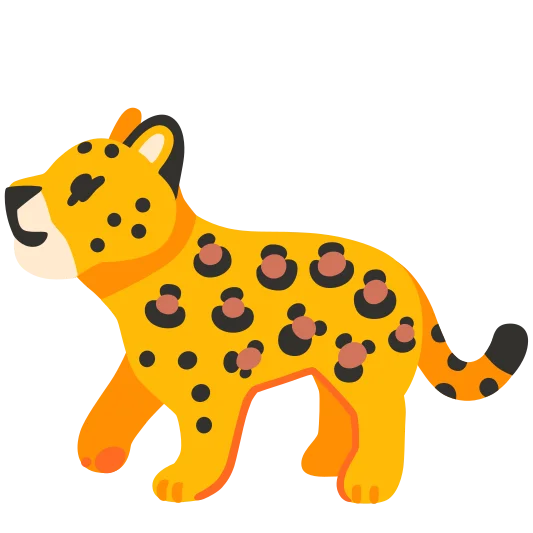 The leopard emoji.