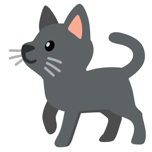 The black cat emoji.