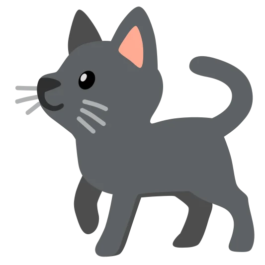 The black cat emoji.
