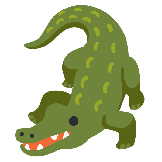 The crocodile emoji.