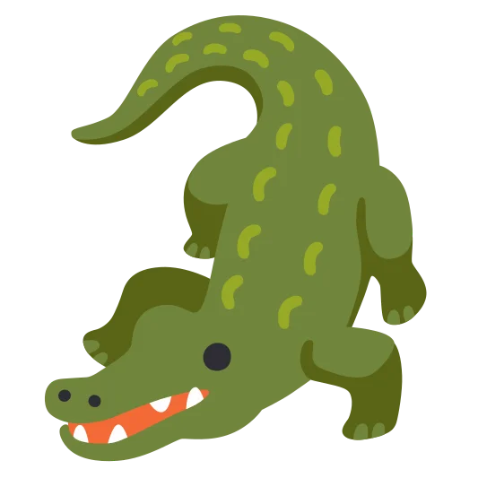 The crocodile emoji.