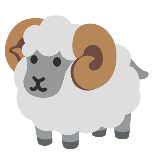 The ram emoji.