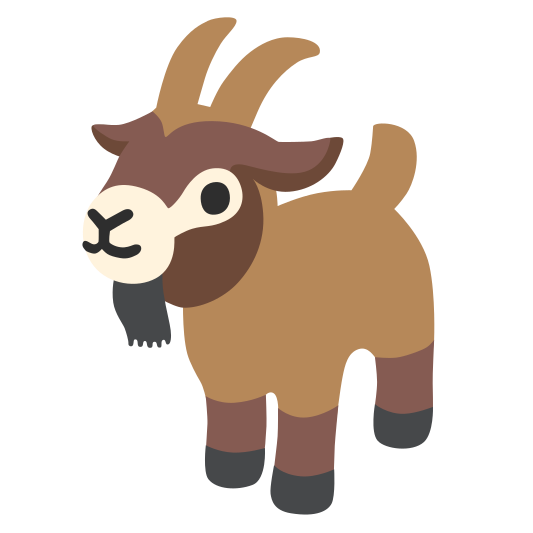 The goat emoji.