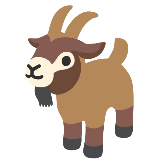 The goat emoji.