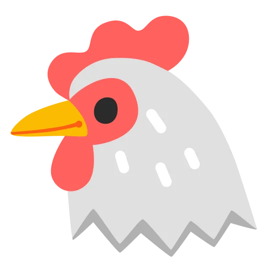 The chicken emoji.