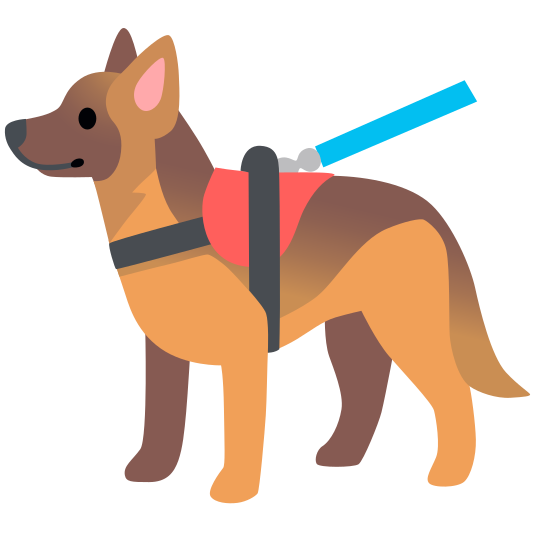 The service dog emoji.