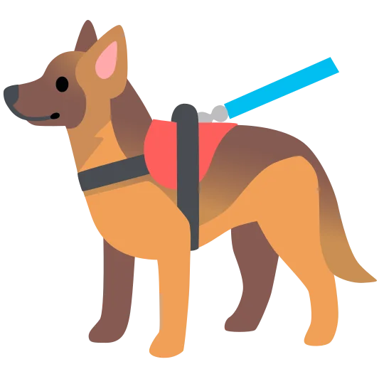 The service dog emoji.