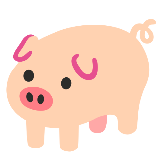 The pig emoji.
