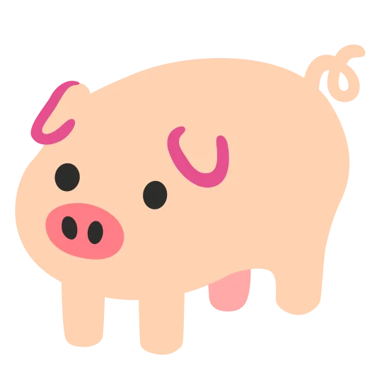 The pig emoji.