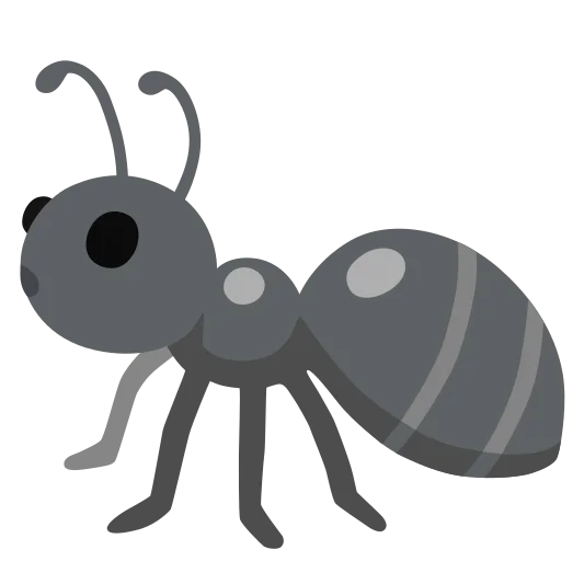 The ant emoji.