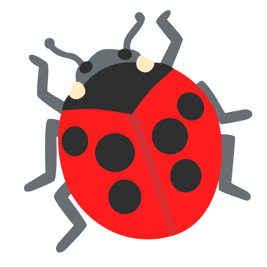 The lady beetle emoji.