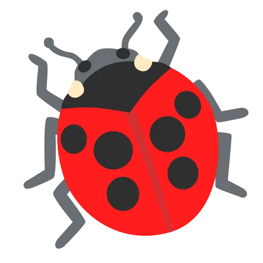 The lady beetle emoji.