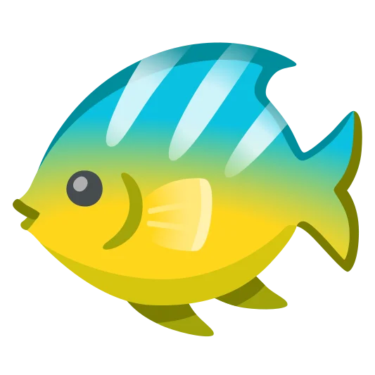 The tropical fish emoji.