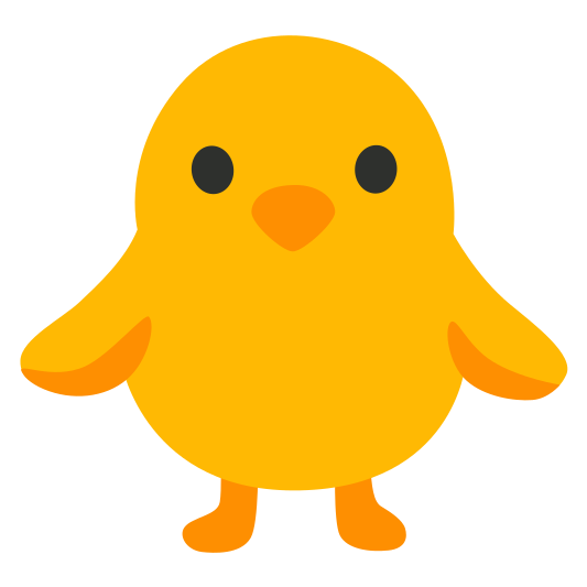 The front-facing baby chick emoji.
