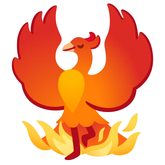 The phoenix emoji.