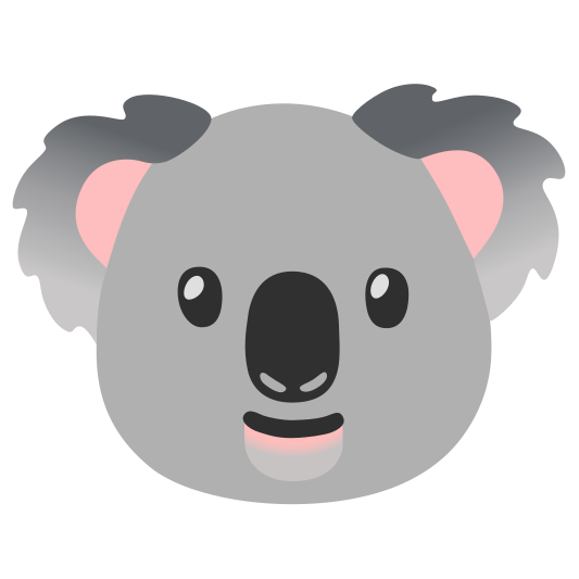 The koala emoji.